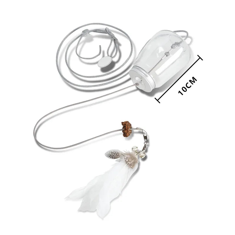 Catnip Feather Feeder Toy